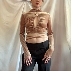 NWT Liquid Dark Velvet Top